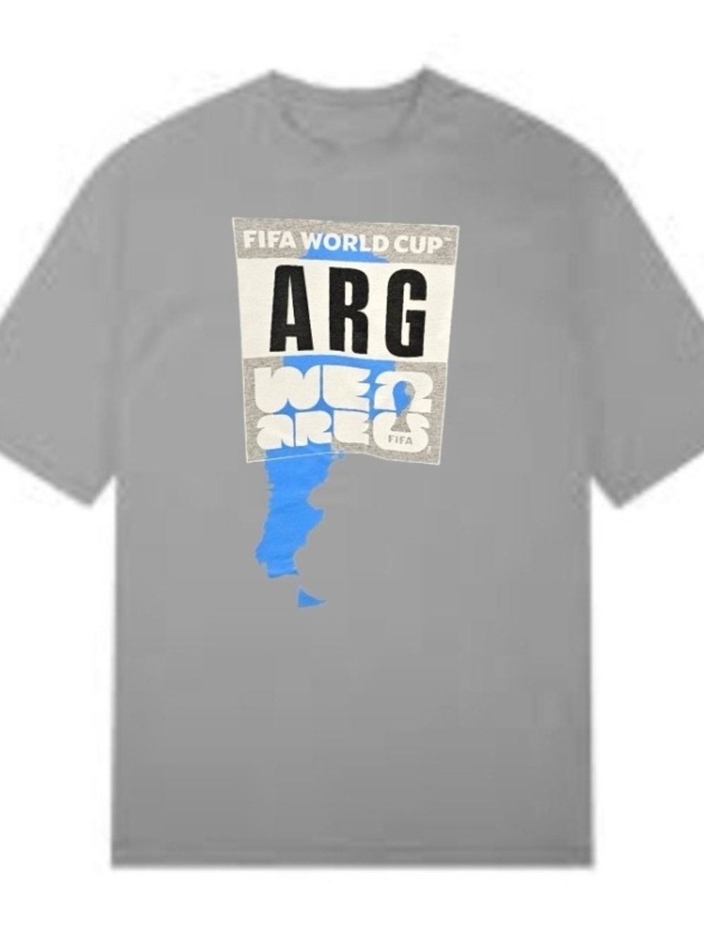Official FIFA Gear Argentina World Cup Tee - Gray (all sizes)
